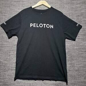 Peloton Cycling Shirt Men's XL Black Short Sleeve Gym Fitness